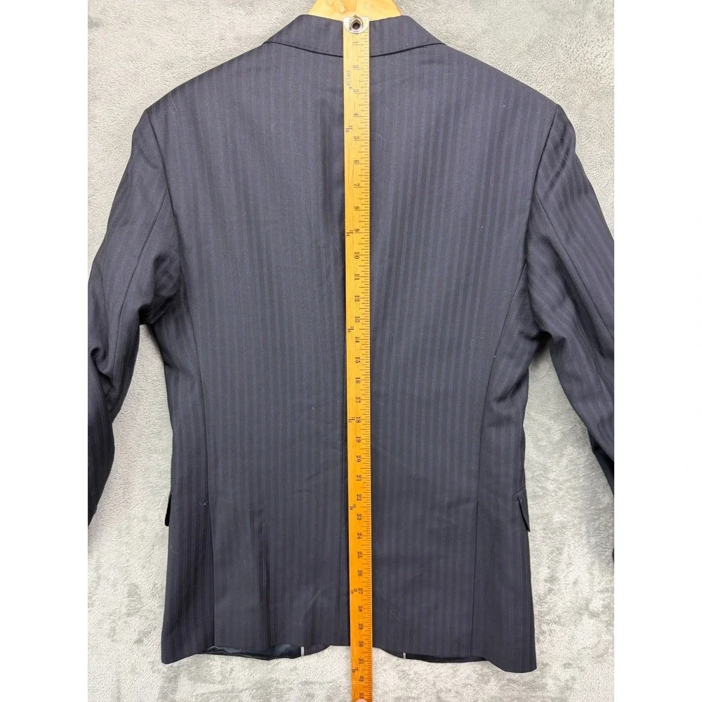 Ermenegildo Zegna Men's Trofeo‎ Blazer 36SH Navy Striped Wool